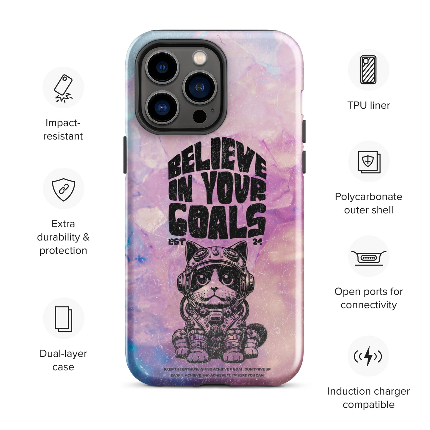 Believe in your goals | Tough Case for iPhone®