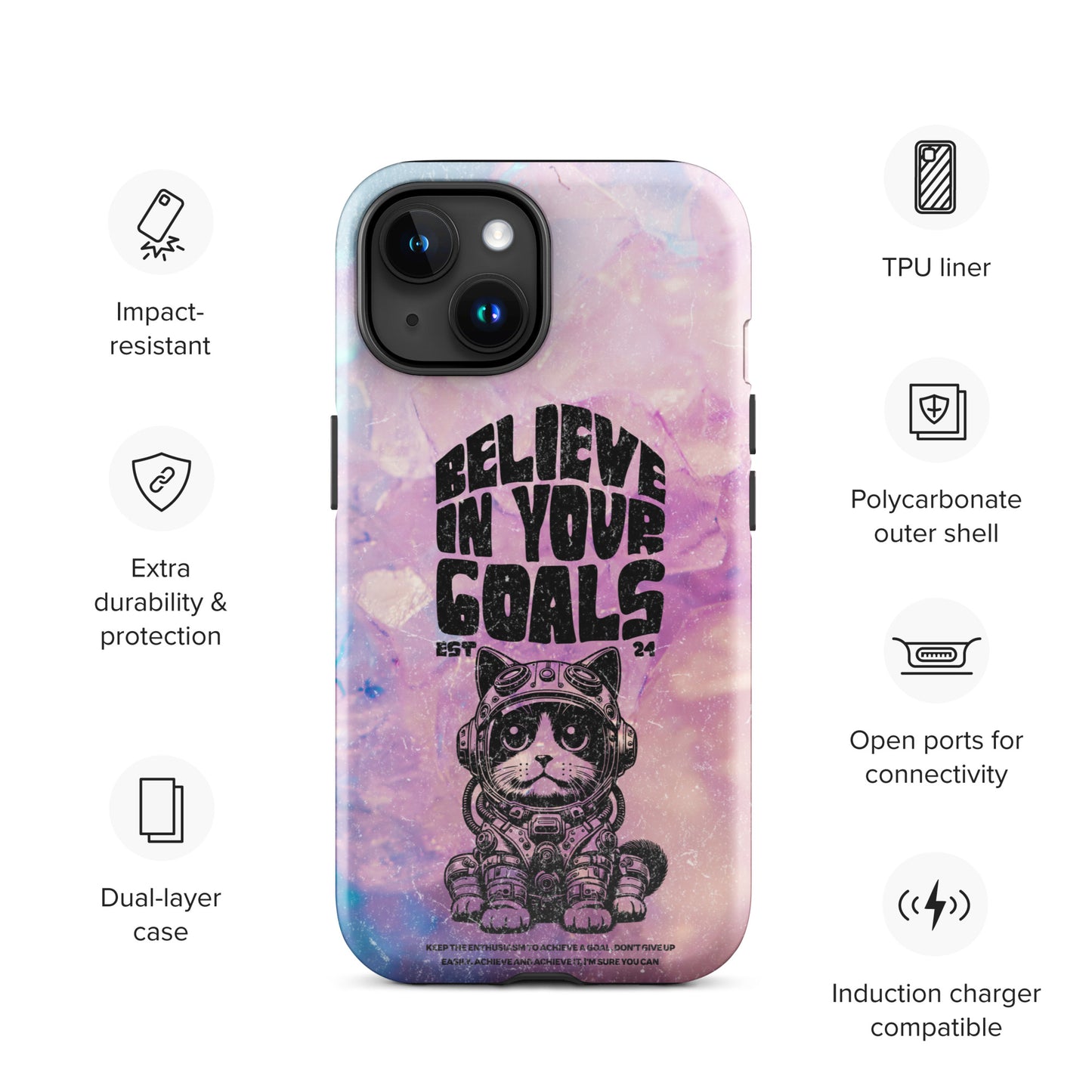 Believe in your goals | Tough Case for iPhone®