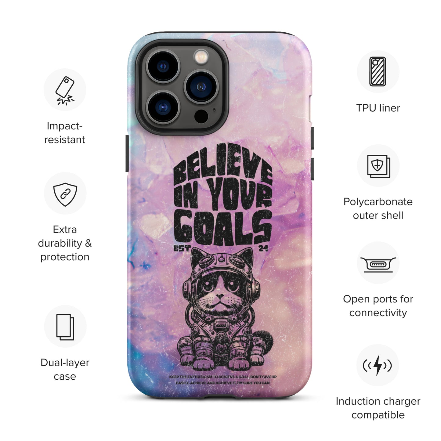 Believe in your goals | Tough Case for iPhone®