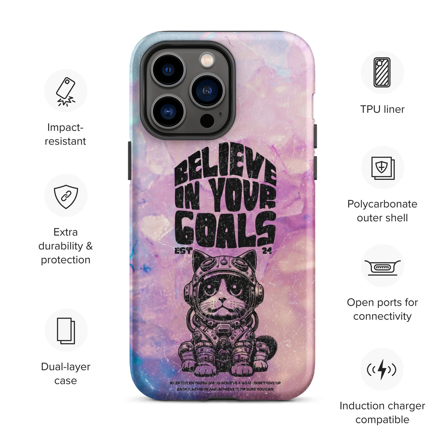 Believe in your goals | Tough Case for iPhone®