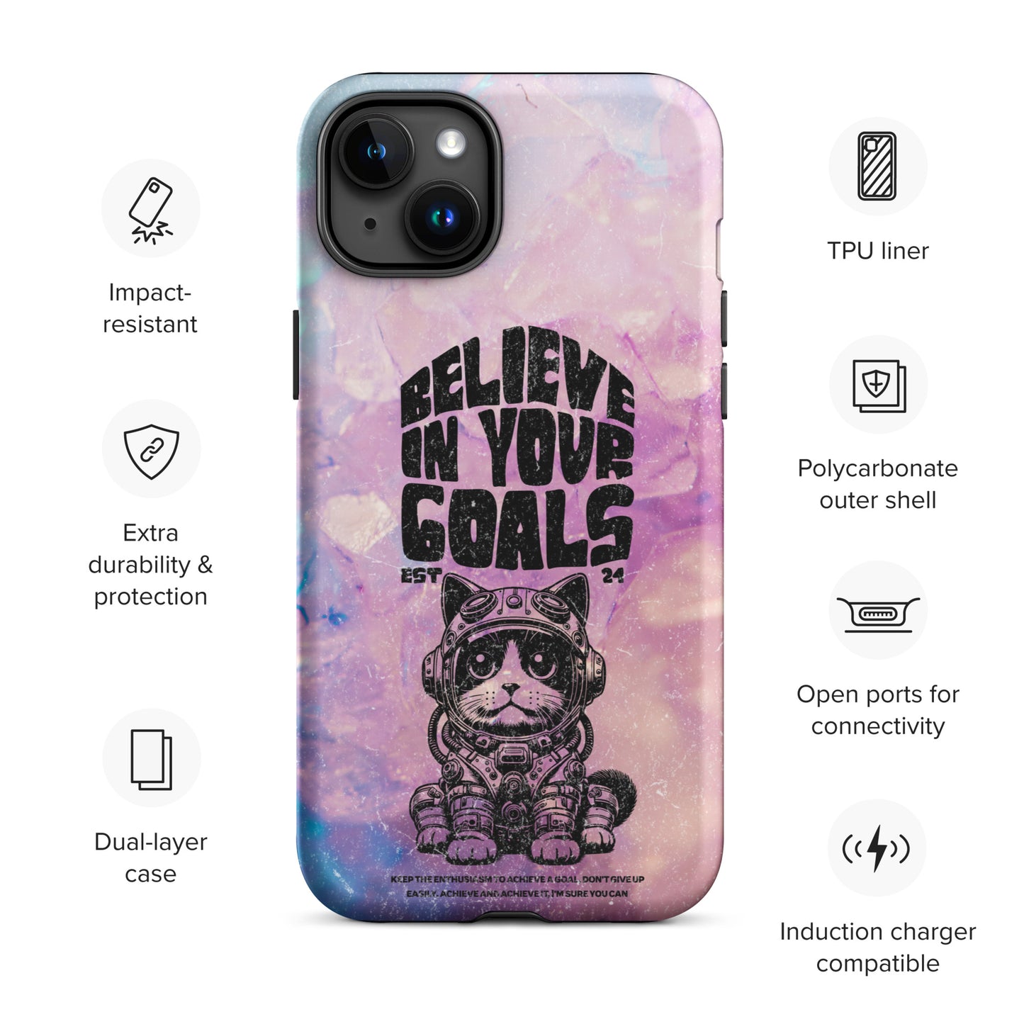 Believe in your goals | Tough Case for iPhone®