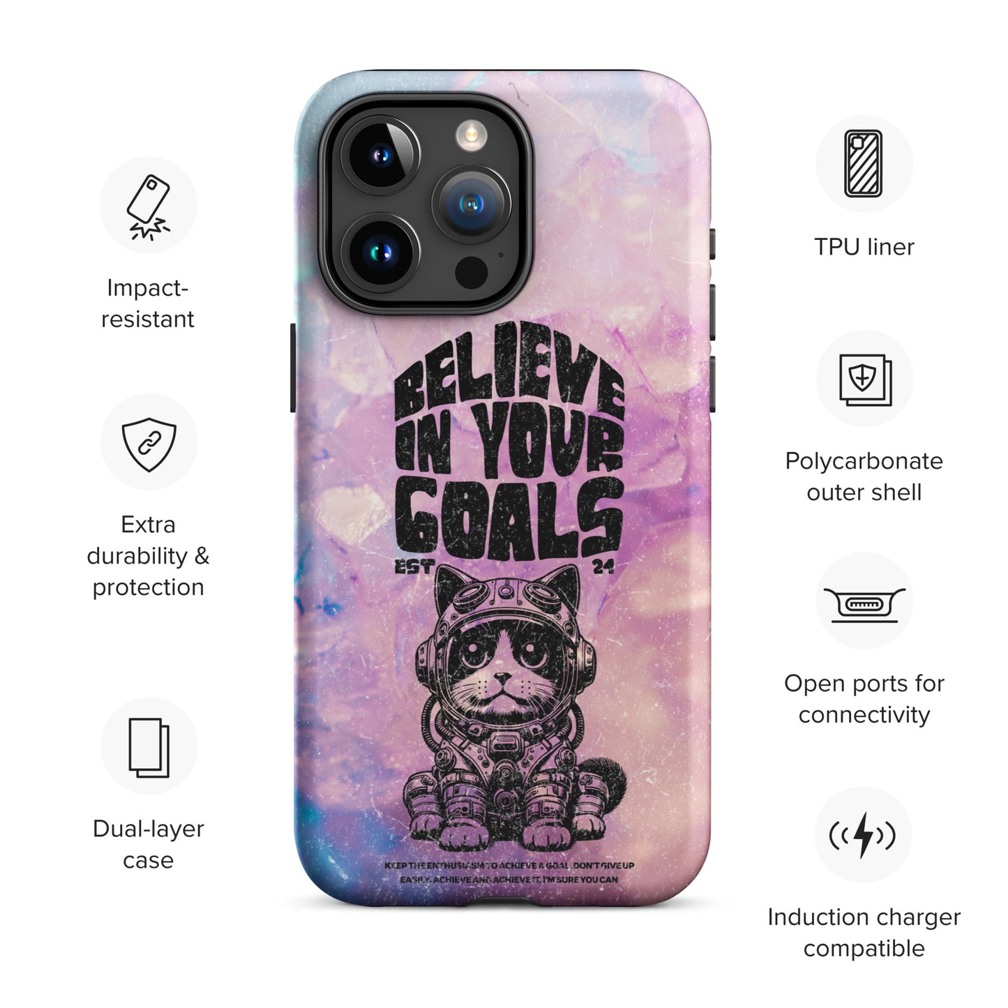 Believe in your goals | Tough Case for iPhone®