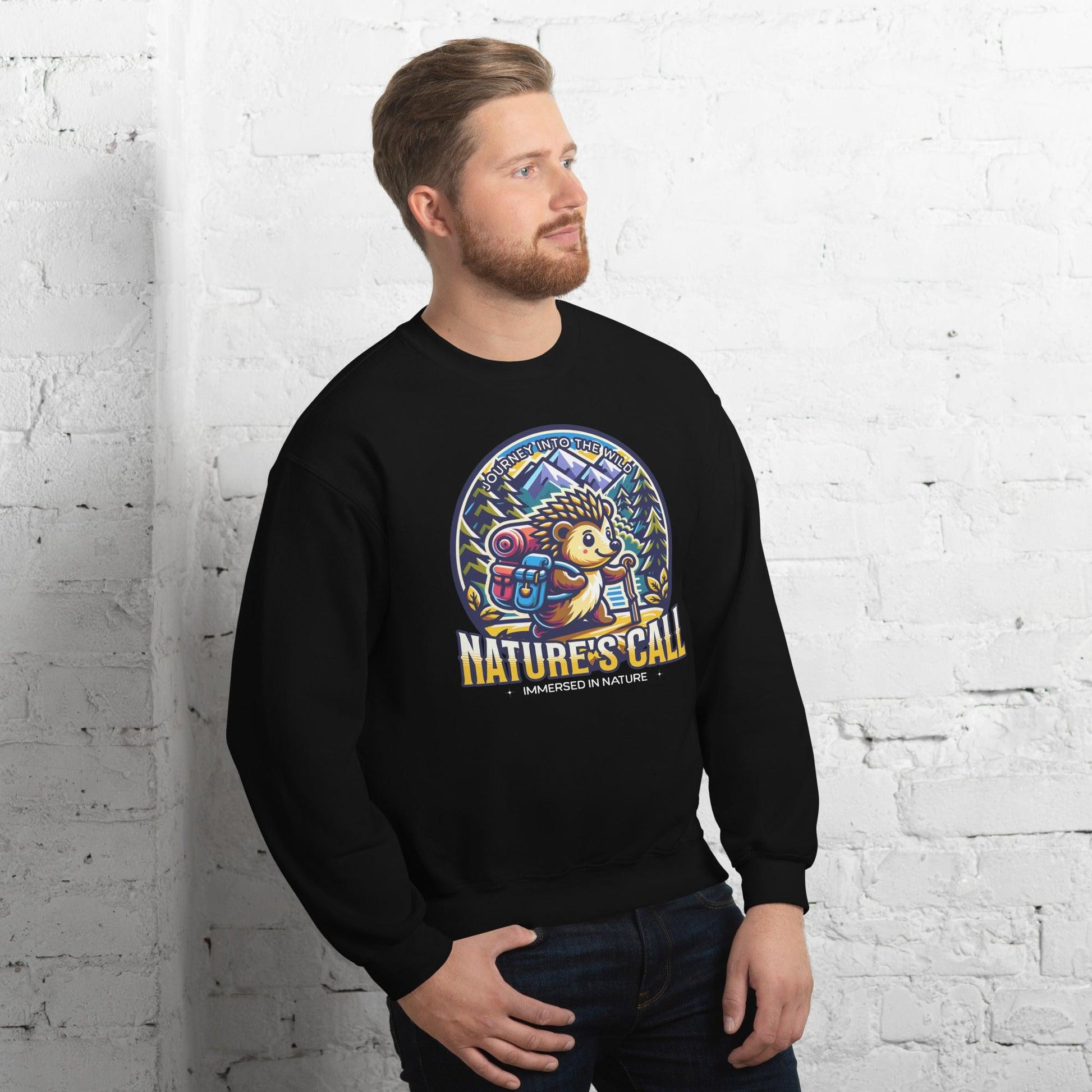 Nature call | Gildan 18000 Crewneck Sweatshirt - Teffie