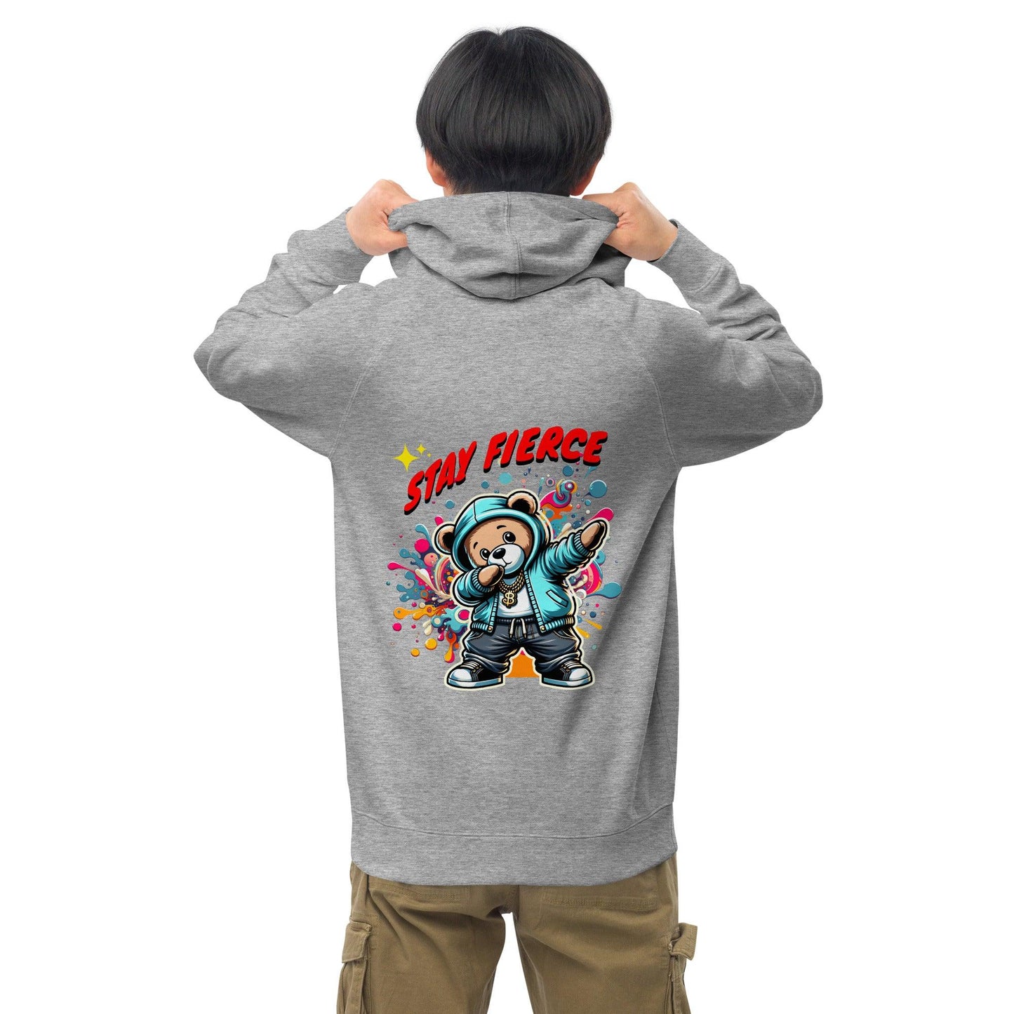 Stay Fierce | AS Colour Unisex kangaroo pocket hoodie - Teffie