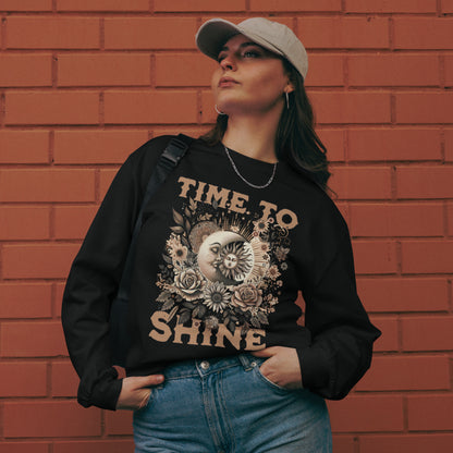 Time to shine | AS colour Premium heavyweight long sleeve shirt