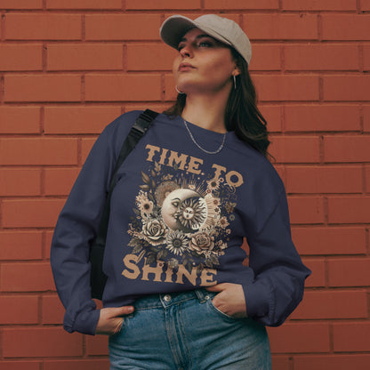 Time to shine | AS colour Premium heavyweight long sleeve shirt