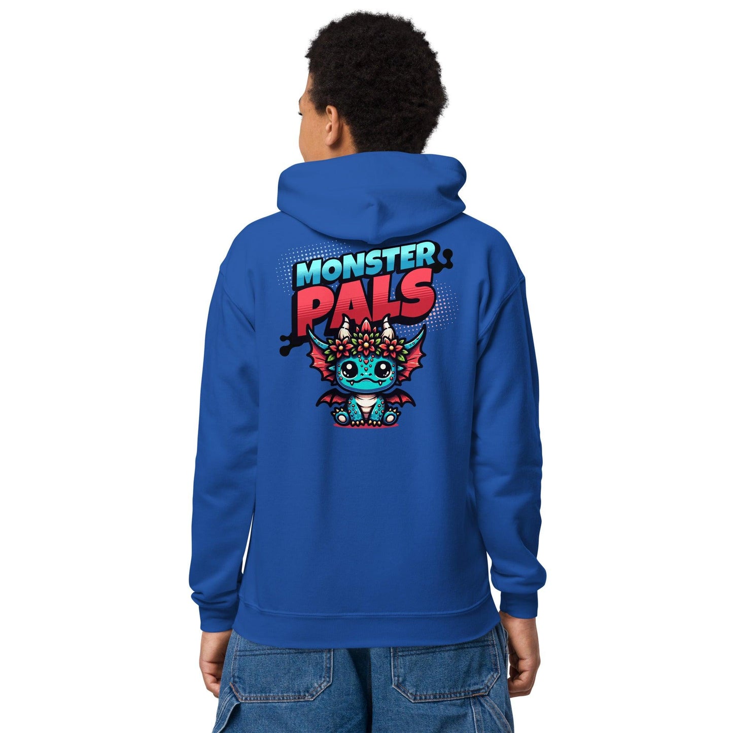 Monster Pal | Gildan Youth heavy blend hoodie - Teffie