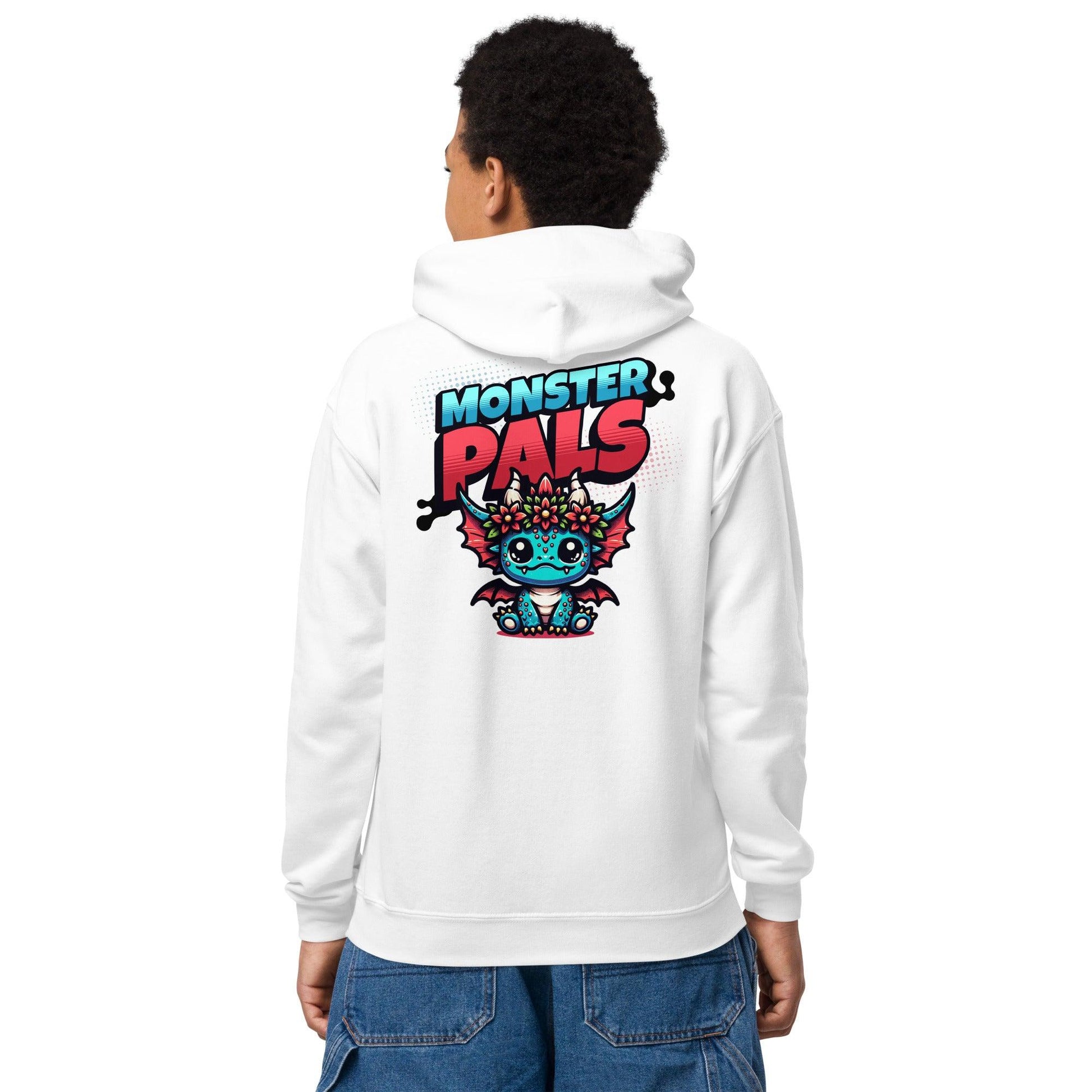 Monster Pal | Gildan Youth heavy blend hoodie - Teffie